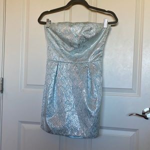 Strapless semi-formal dress